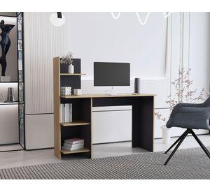 Escritorio Vilna fresno/wengue 120.6x120x45x45 cm