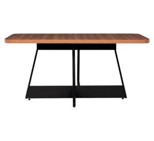 Mesa comedor Rio canela/negro 76.5x160x90 cm