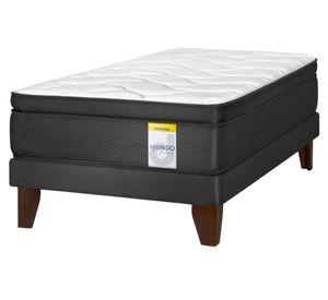 Cama europea 1.5 plazas box Hibrido Premium