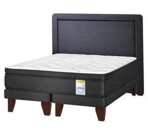 Cama europea súper king Hibrido Premium base dividida+ respaldo Drimkip