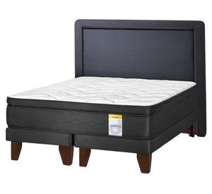 Cama europea king Hibrido Premium base dividida+ respaldo Drimkip