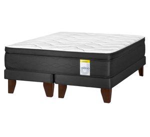 Cama europea 2 plazas box Hibrido Premium base dividida