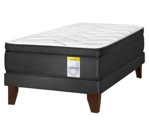 Cama europea 1 plaza box Hibrido Premium