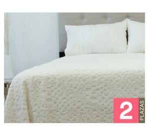 Frazada chiporro Jacquard 2 plazas crudo