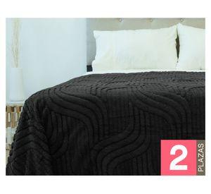 Frazada chiporro Jacquard 2 plazas negro
