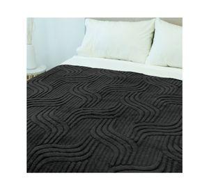 Frazada chiporro Jacquard 2 plazas negro