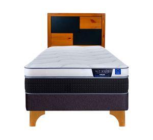 Cama europea Nexus 1.5 plazas box + respaldo Colonia