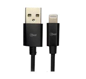 Cable USB a lightning certificado black 1m
