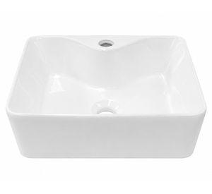 Lavamanos sobreponer rectangular 30x40 cm blanco