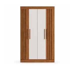 Clóset 4 puertas 2 cajones Verona café blanco 200x122x47cm