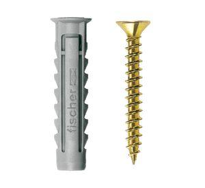 Tarugo + tornillo SX nylon- acero 8 mm 25 un.