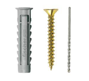 Tarugo + tornillo SX nylon- acero 8 mm 10 un.