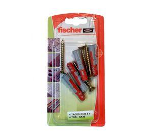 Tarugo + tornillo Duopower nylon-metal 8 mm 4 un.