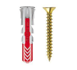 Tarugo + tornillo Duopower nylon-metal 8 mm 4 un.