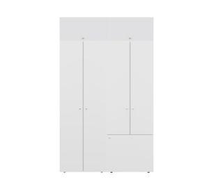 Clóset + módulo superior 7 puertas Dreams blanco 200x120x40.2 cm