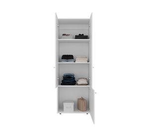 Clóset + módulo superior 7 puertas Dreams blanco 200x120x40.2 cm