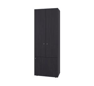 Clóset + módulo superior 7 puertas Dreams wengué 200x120x40.2 cm