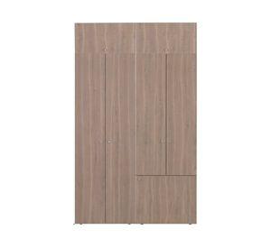 Clóset + módulo superior 7 puertas Dreams bardolino 200x120x40.2 cm