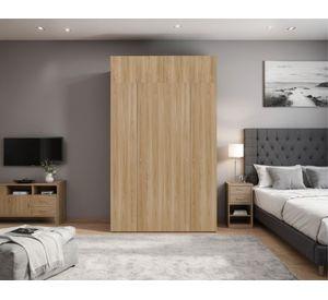 Clóset + módulo superior 6 puertas Dreams fresno europeo 200x120x40.2 cm