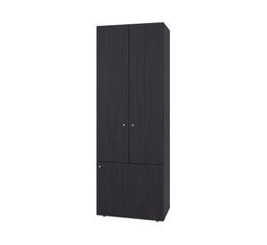 Clóset + módulo superior 4 puertas Dreams wengué 200x60x40.2 cm