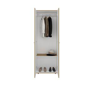 Clóset con colgador + módulo superior 3 puertas Dreams fresno europeo 200x60x40.2 cm
