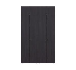 Clóset + módulo superior 6 puertas Dreams wengué 200x120x40.2 cm