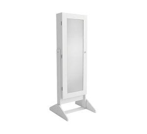 Espejo joyero 1 puerta Prisma blanco 137x47.8x40.1 cm