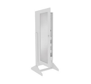 Espejo joyero 1 puerta Prisma blanco 137x47.8x40.1 cm