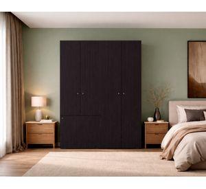Clóset 5 puertas con colgador Dreams wengué 170x120x40.2 cm