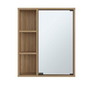 Botiquín con espejo Berkel fresno 60x50x14.8 cm