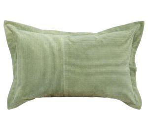 Cojín Cotelé verde 30x50 cm