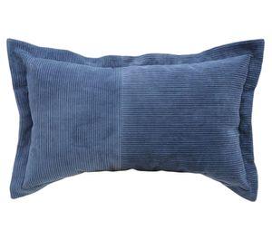 Cojín Cotelé azul 30x50 cm