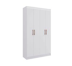 Clóset 4 puertas Multiuso blanco 175x92x32 cm