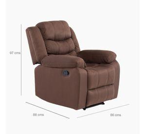Living Reclinable Sofá 3 Cuerpos + Sofá 2 Cuerpos + Berger Café Norman SET2011LFBR