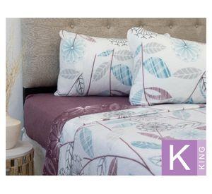 Juego sábanas Polar Estampada diseños King microfibra