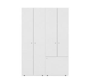 Clóset 5 puertas con colgador Dreams blanco 170x120x40.2 cm