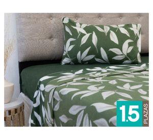 Juego sábanas Polar Estampada diseños 1.5 plazas microfibra