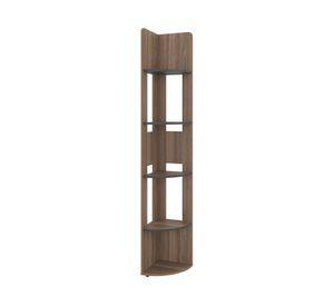 Estante esquinero Home E7 180.6x30x30 cm Avellana/Wengue