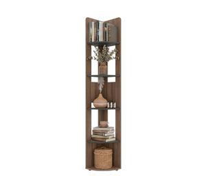 Estante esquinero Home E7 180.6x30x30 cm Avellana/Wengue