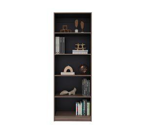 ESTANTE 5 NIVELES HOME-E3 AVELLANA Y WENGUE 180,6X62,8X29,9 CM