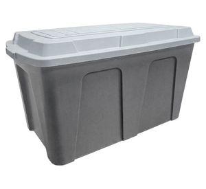 Baúl gris polipropileno 100 lt 42x76x42 cm