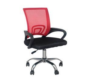 Combo oficina New York escritorio avellana + silla rojo