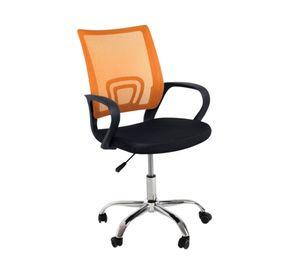 Combo oficina New York escritorio avellana + silla naranjo