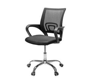 Combo oficina Escritorio blanco + silla New York negra