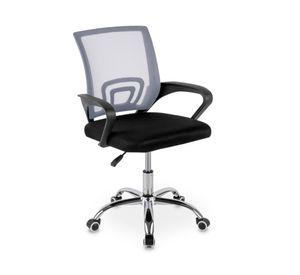 Combo oficina New York escritorio avellana + silla gris