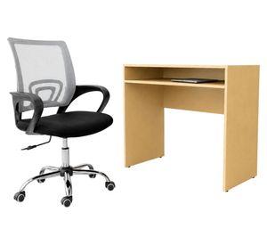 Combo oficina New York escritorio cartagena + silla gris