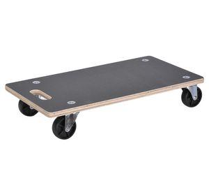 Carrito hogar rectangular Resistente al agua negro 30x57.5 cm