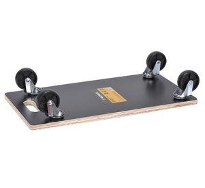 Carrito hogar rectangular Resistente al agua negro 30x57.5 cm