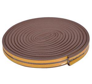Burlete goma tipo P marrón 9 mm x 8 m