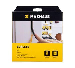 Burlete PVC perfil I café 9x4 mm x 6 m